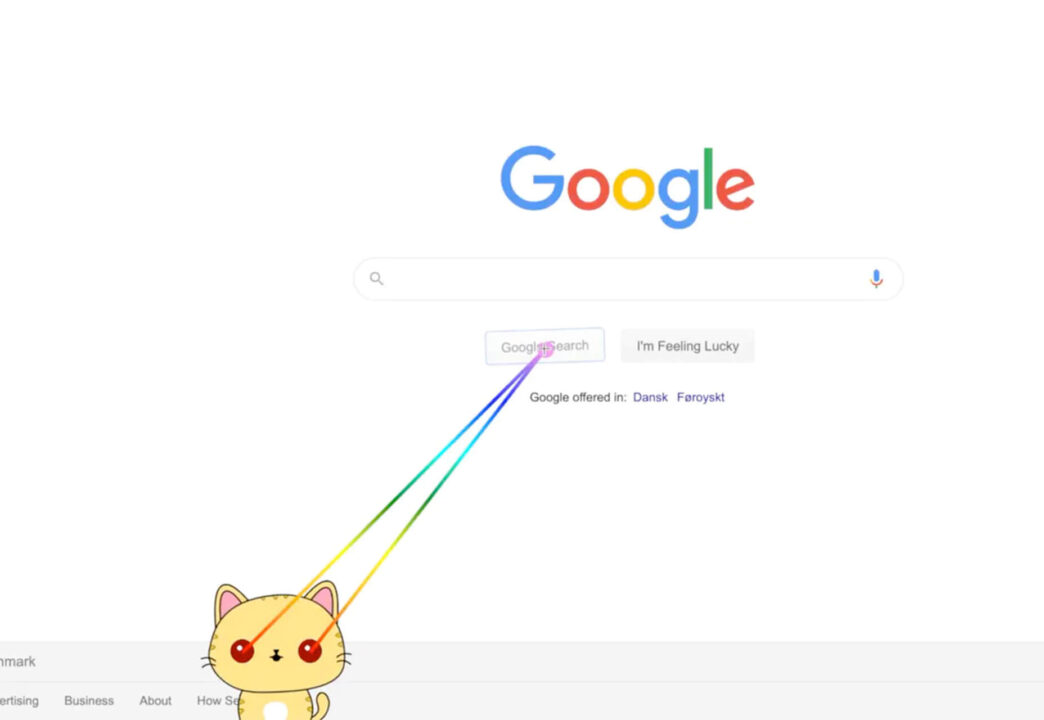 laser cat for google